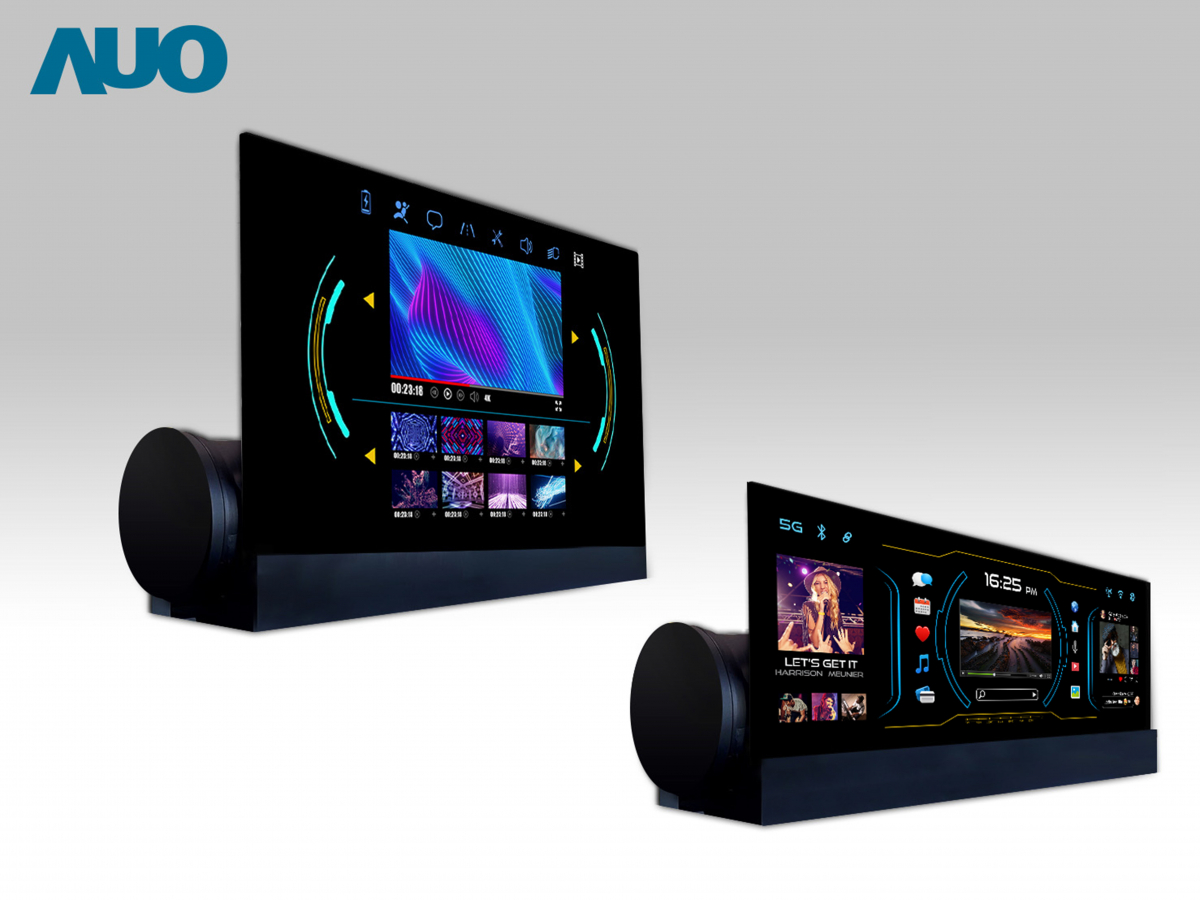 友達14.6吋可捲式Micro LED面板，導入車內資訊、影音娛樂及駕駛安全系統，翻轉智慧移動場域